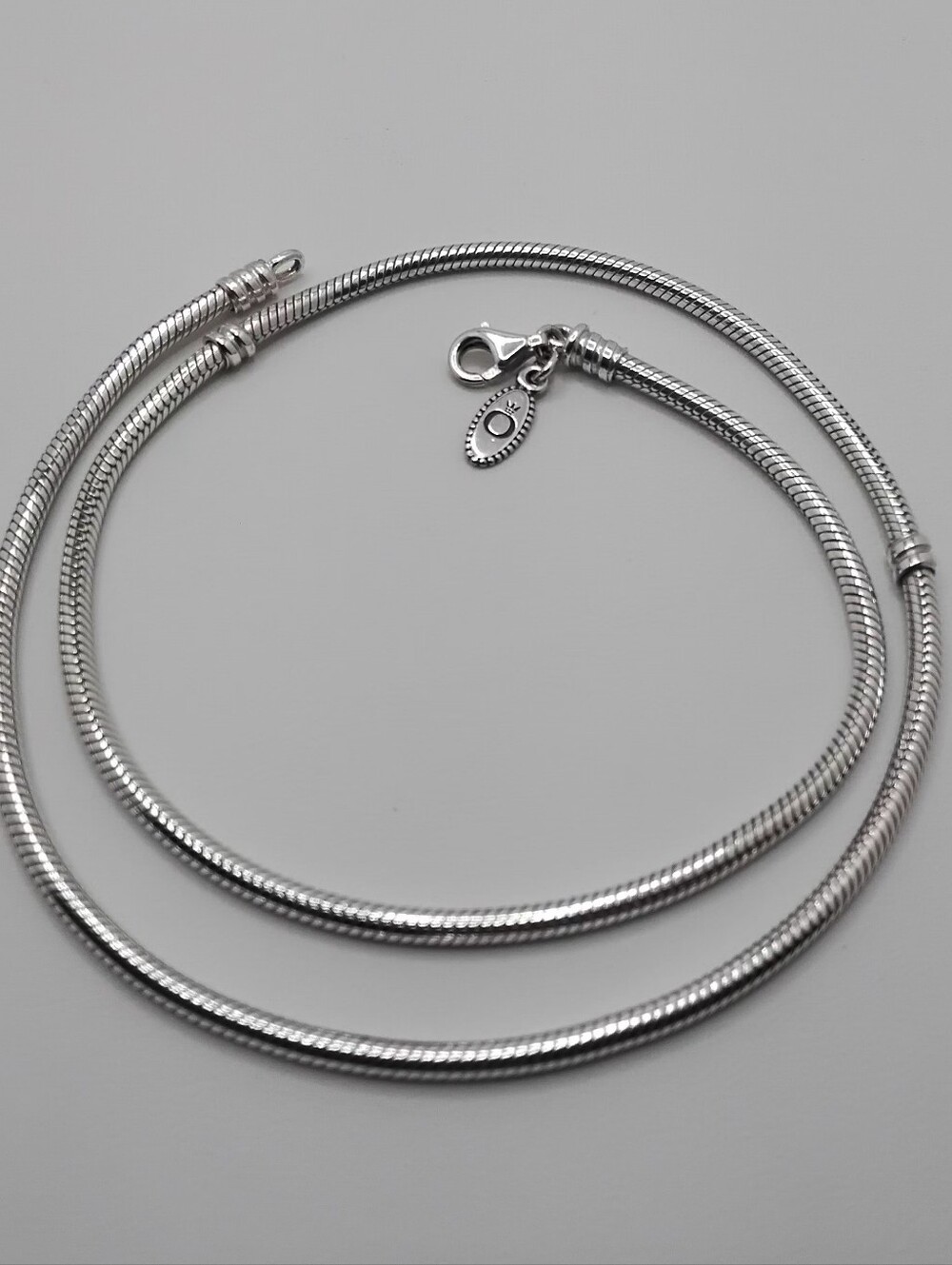 Authentic Pandora Sterling Silver Snake Chain Necklace - EUC - Picture 9 of 12